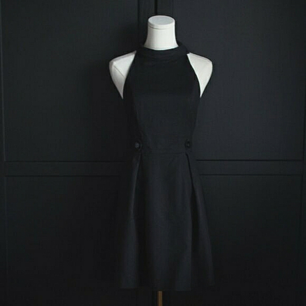 RW&CO. Black Halter Dress